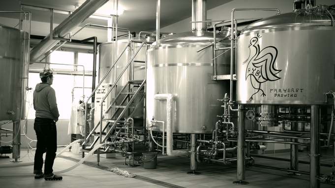【当館限定/クラフトビール４大特典付】Far Yeast Brewing 小菅：源流醸造所見学体験♪